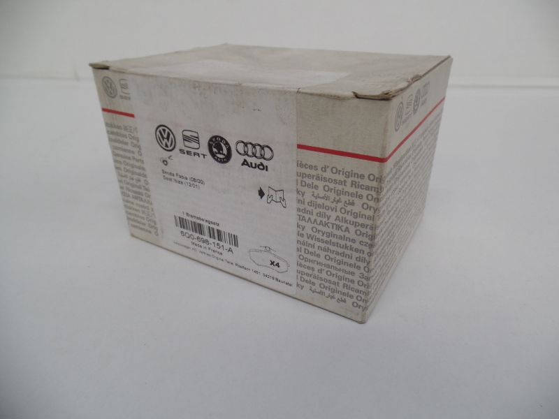 Brake Pad Set, 6Q0698151A
