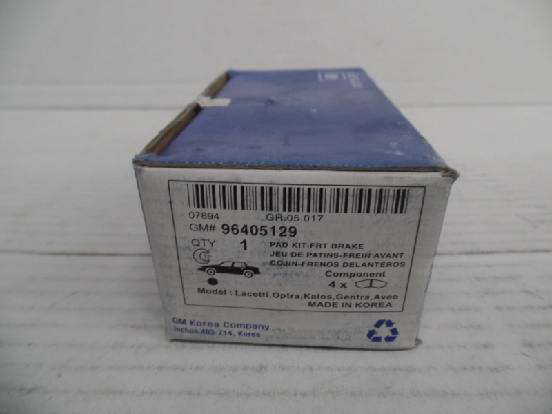 Brake Pad Set, 96405129