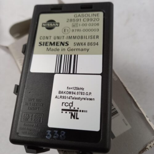 Control Unit, 28591C9920