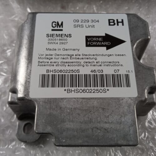 Control Unit, Airbag, 9195636