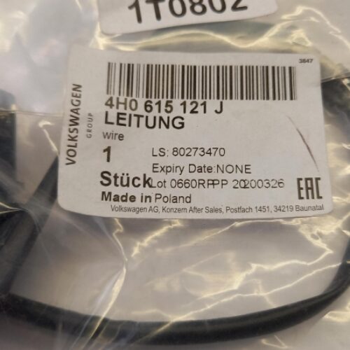 Sensor, Brake Pad Wear, 4H0615121J