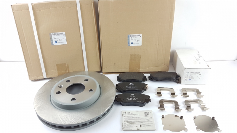 Brake Set (2 Discs, 4 Pads), 95516089