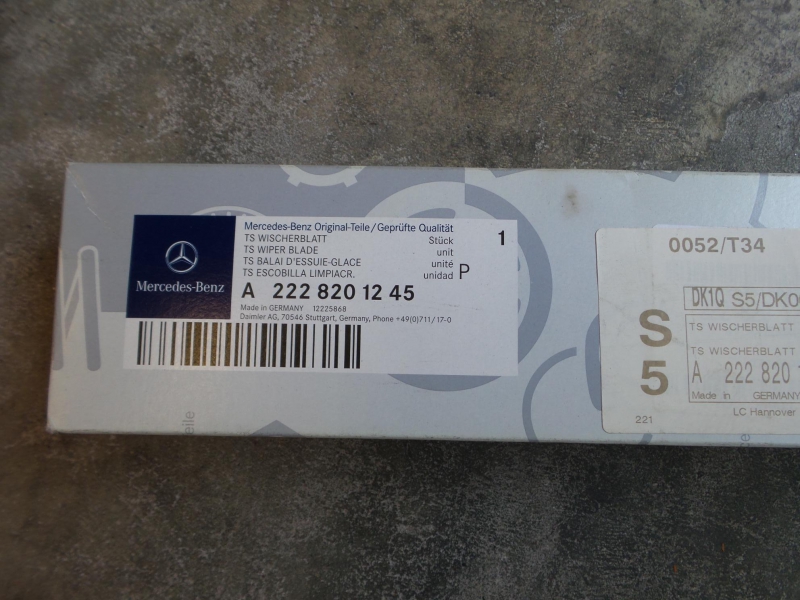 Wiper Blade Set (2pc), A2228201245