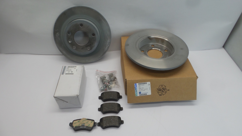 Brake Set (2 Discs, 4 Pads), 93190173